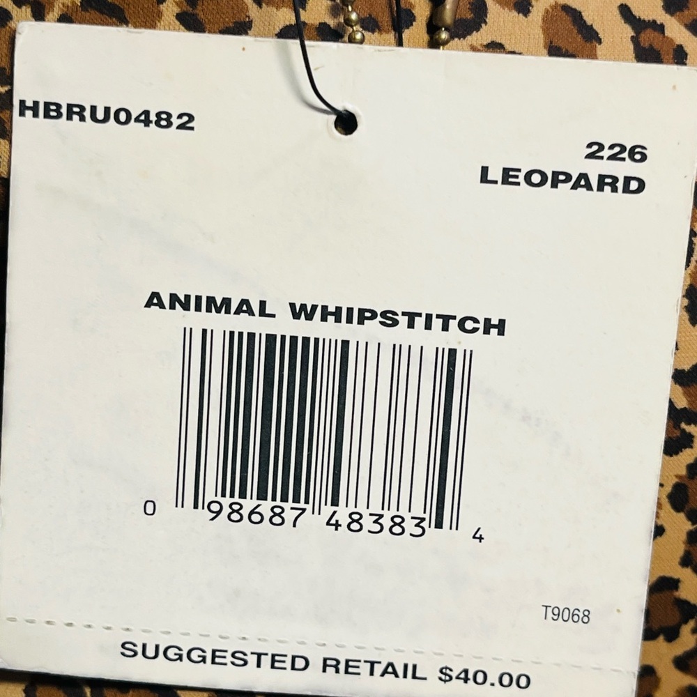 Vintage Liz Claiborne Leopard Animal Print Shoulder Bag Purse Whipstitch NWT - Picture 12 of 12